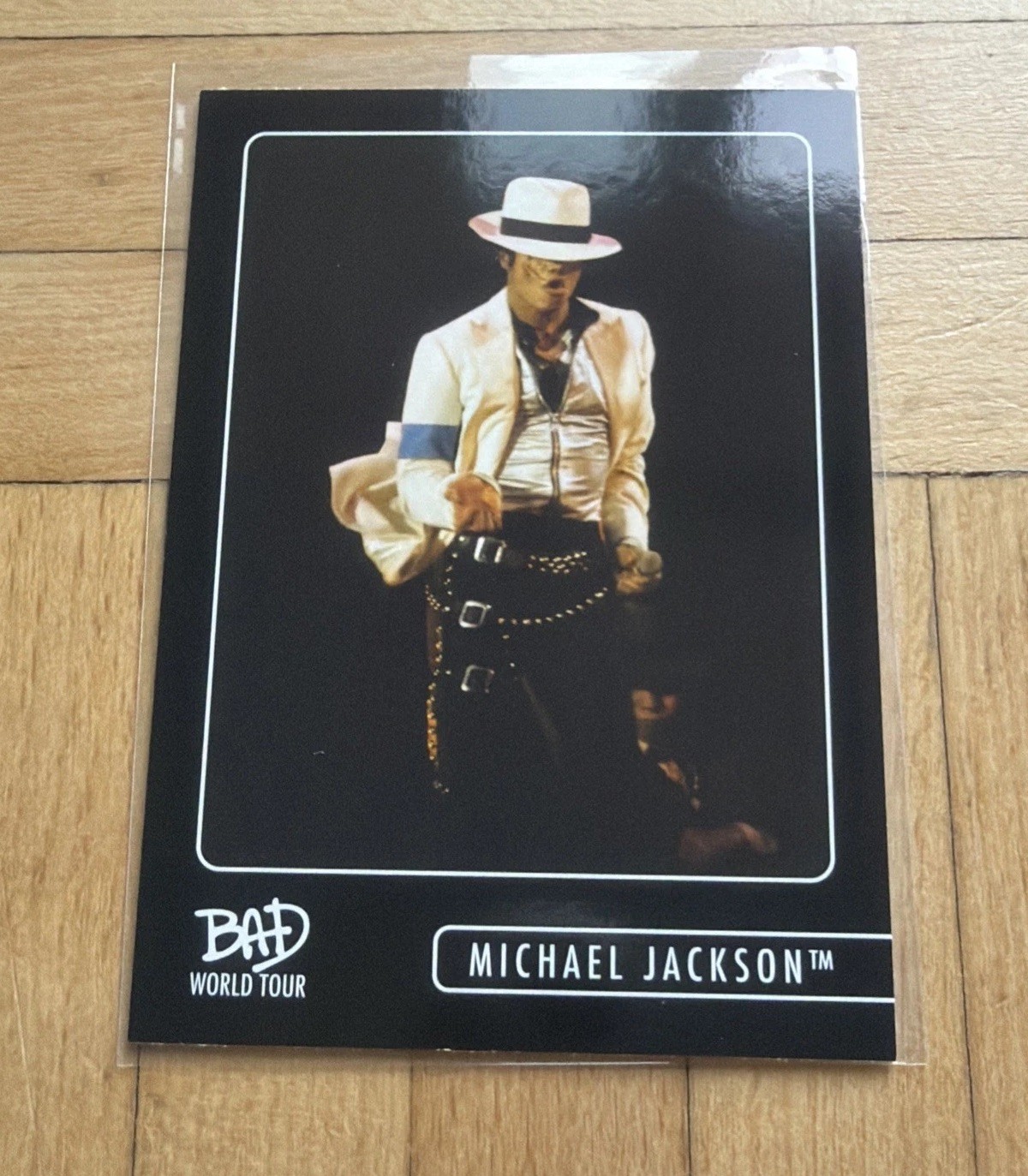 MICHAEL JACKSON / Keepsake BAD WORLD TOUR / Base Throwback n. 100 / Trading Card