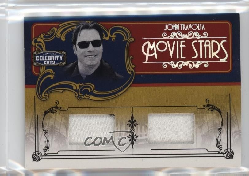 2008 Donruss Americana Celebrity Cuts materiali combinati 76/100 John Travolta g2u
