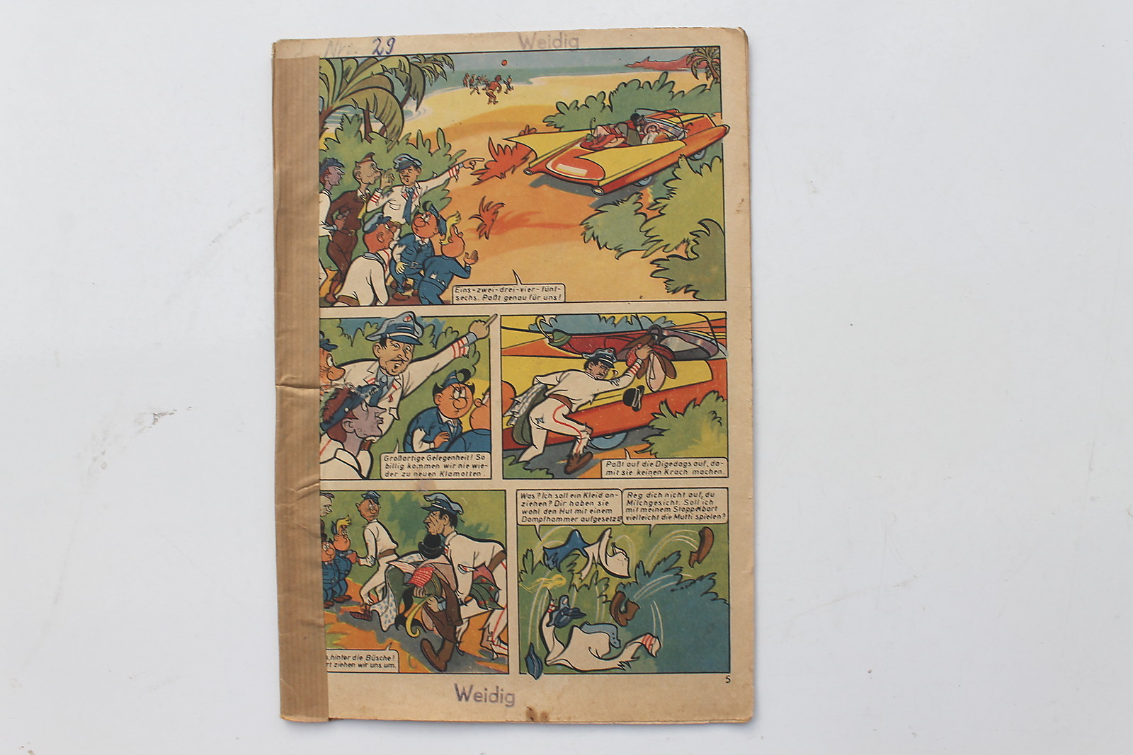 Original MOSAIK Hannes Hegen Nr. 29 Scomparso Su Neos APRILE 1959 Condizione 4