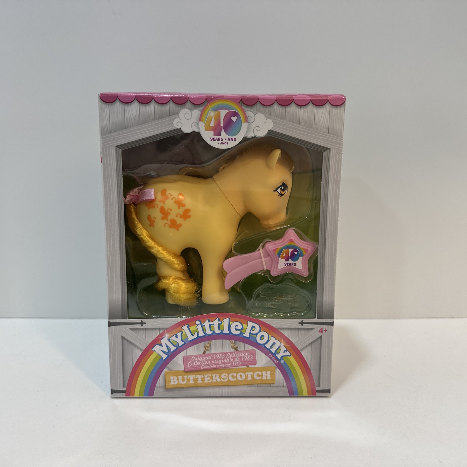 My Little Pony 40th Anniversary Butterscotch 4" Figure with Brush - New SEALED