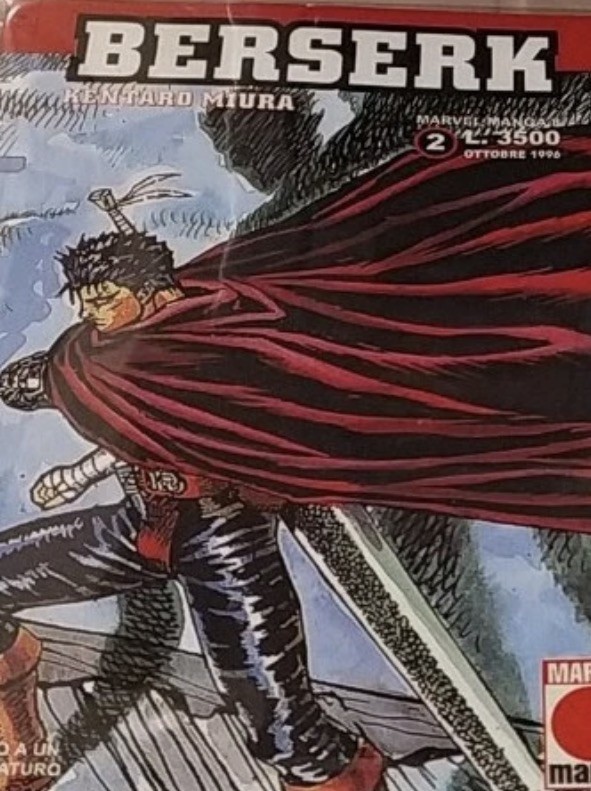 BERSERK NR. 2 KENTARO MIURA PRIMA EDIZIONE MARVEL MANGA 1996 DA EDICOLA
