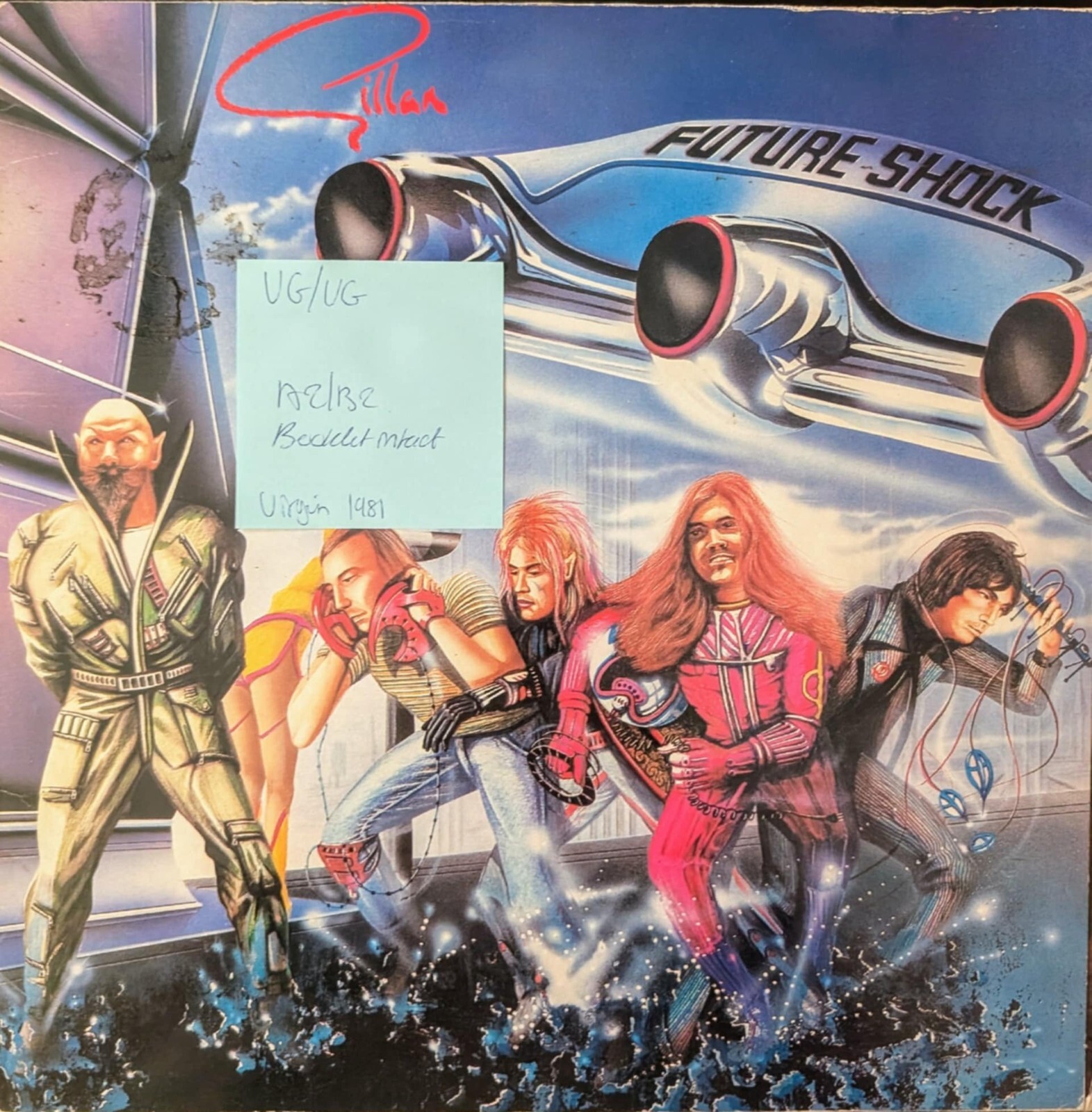 Gillan Future Shock Vinyl Record VG/VG UK2186 1981