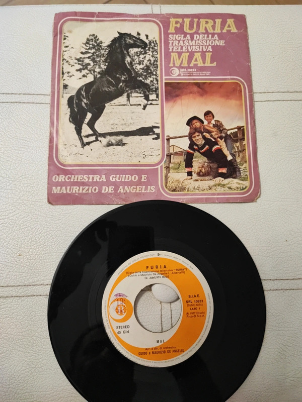 Vinile 45 Giri Mal - Furia (Sigla Serie TV 1977) Dischi Ricordi