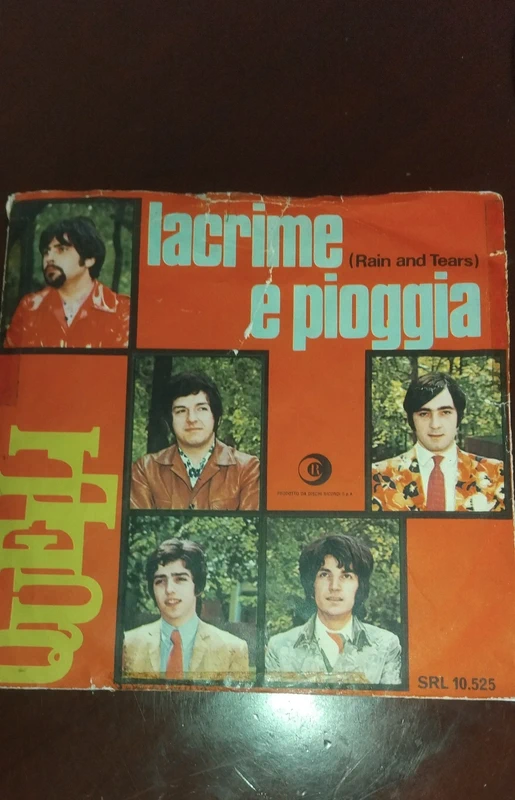 45giri Quelli Lacrime e  pioggia/Nuvole gial