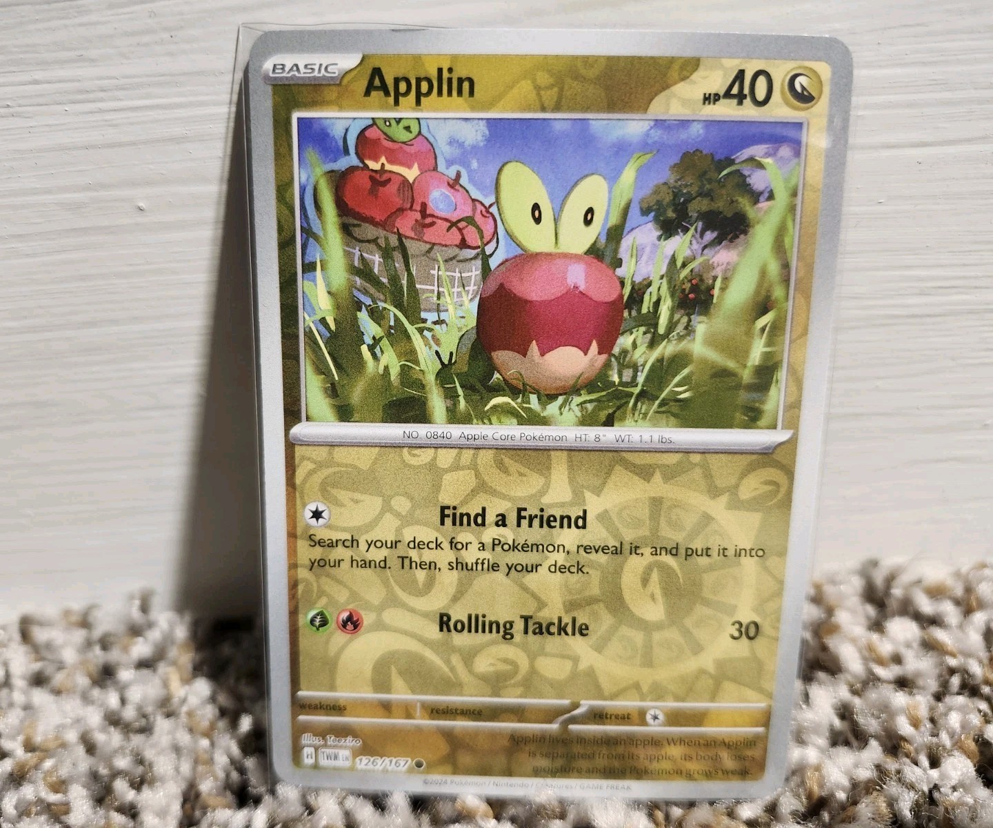 Applin 126/167 Sv06: Twilight Masquerade Reverse Holo quasi nuovo