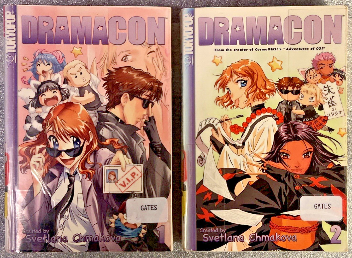 Dramacon Manga Book Volume 1 e 2 Inglese Tokyopop Svetlana Chmakova Ex Biblioteca