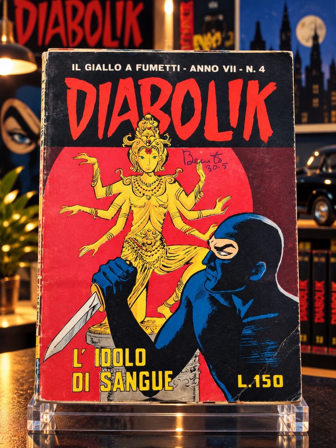 DIABOLIK ANNO VII-7°, N. 4 ORIGINALE 1968