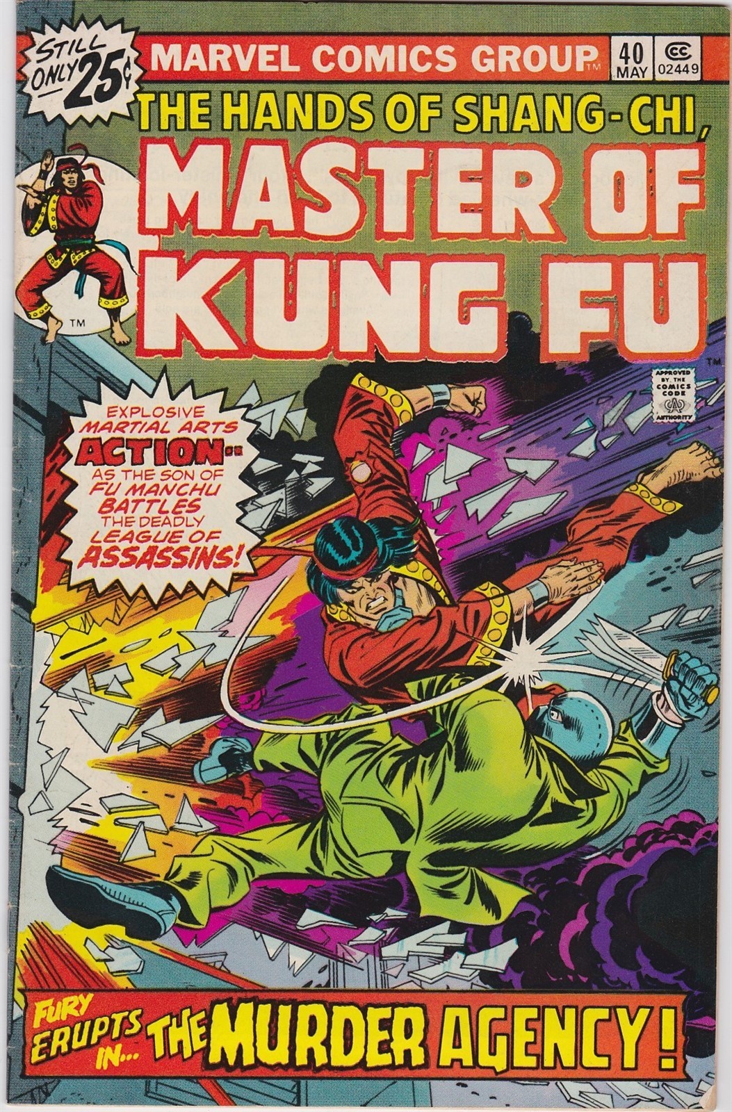 MASTER OF KUNG FU #40, MAY 1976! VERY FINE CONDITION!! MARVEL CLASSIC!!