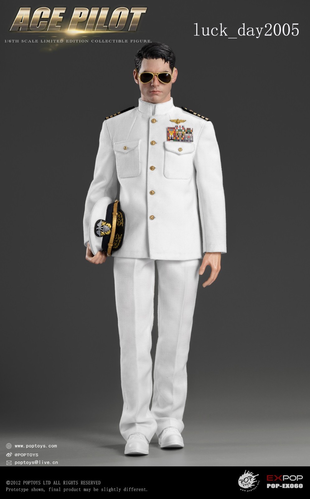POPTOYS EX060 US Navy F-14 Tomcat ACE Pilot Mitchell Uniform Ver. 1/6 FIGURE