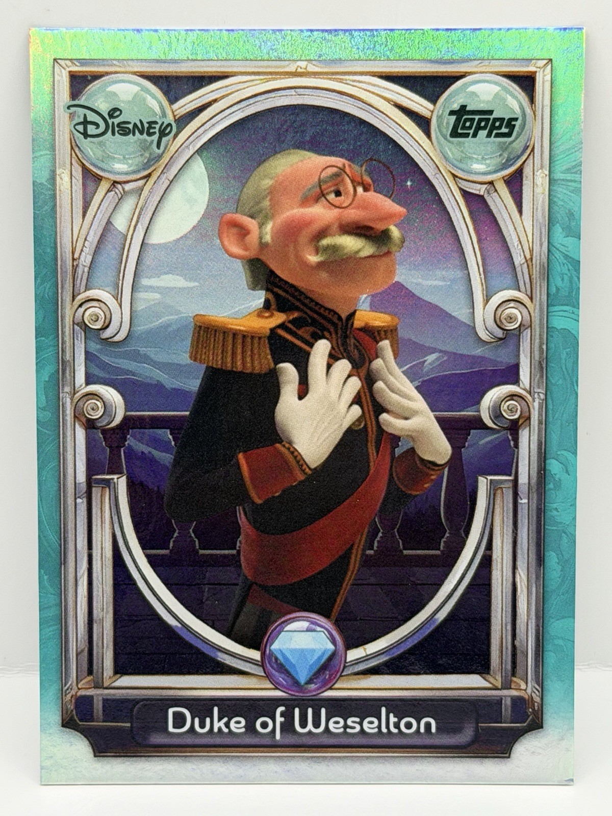 Carta Duca di Weselton 2025 Topps Disney Wonder Diamond Foil n. 148