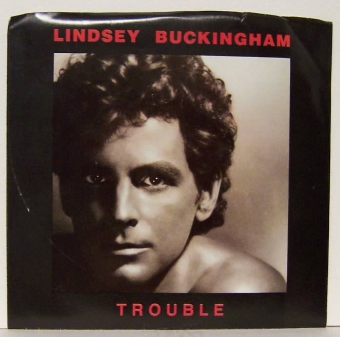 LINDSEY BUCKINGHAM - TROUBLE / MARY LEE JONES - 1981 7" 45rpm VINYL RECORD w/PS