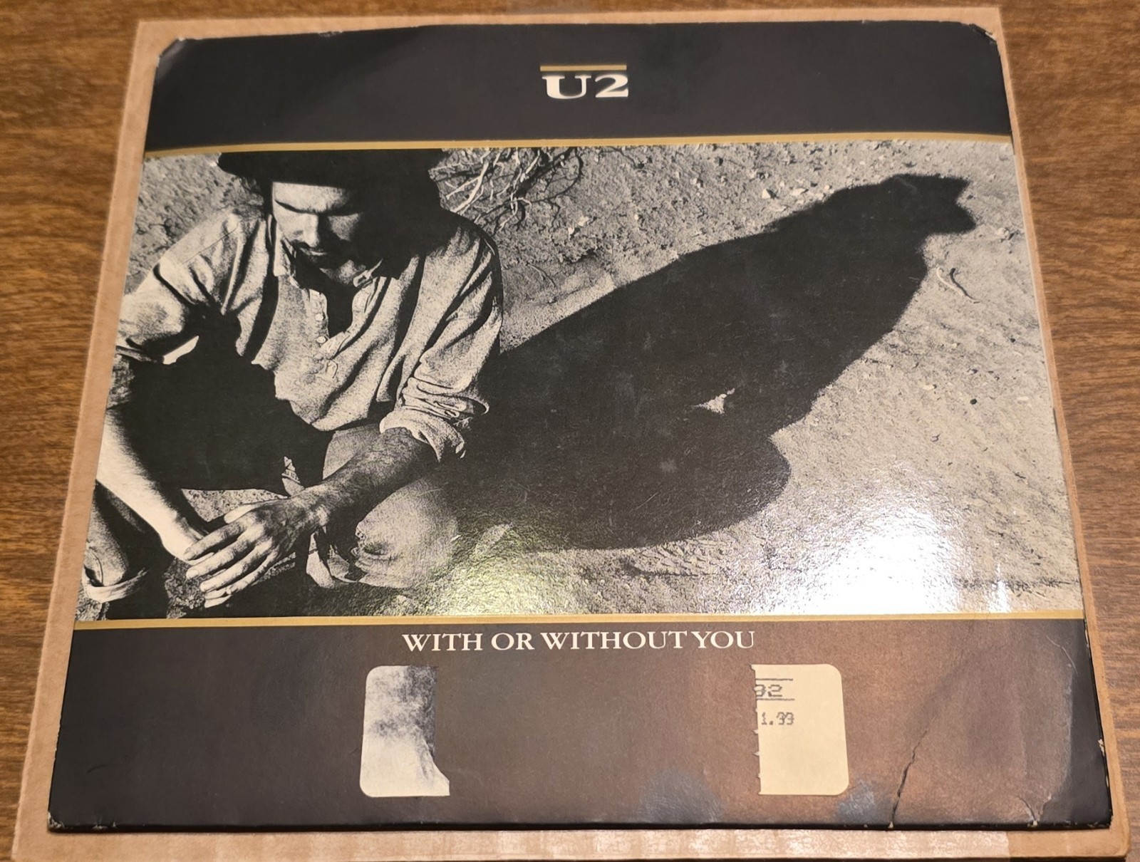 U2: With Or Without You/Luminous Times +1 - NM/VG | 1987 Pop Rock 45rpm