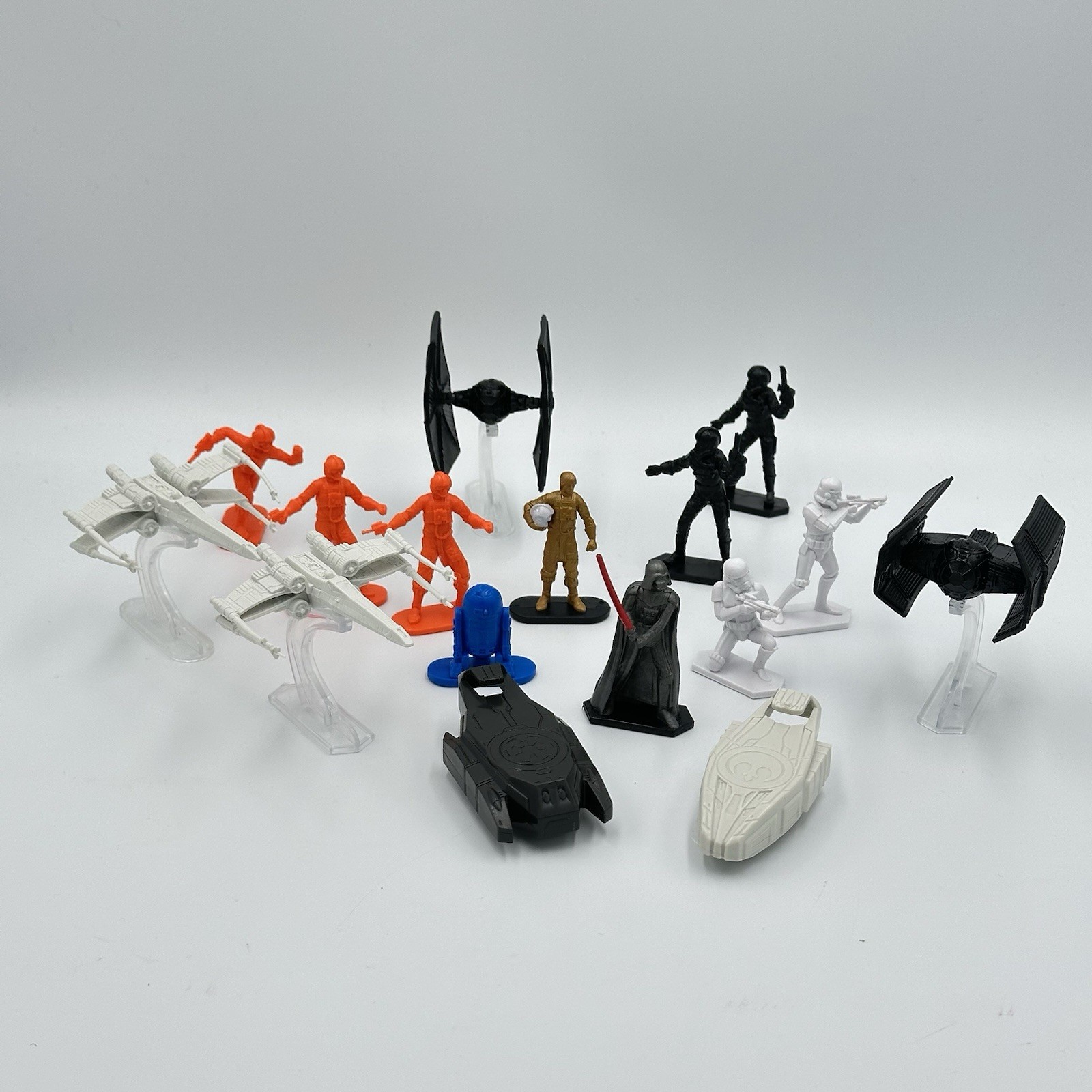 Lotto 20 Minifigure Hasbro Star Wars Comando Esercito Uomo Darth Vader Luke R2D2