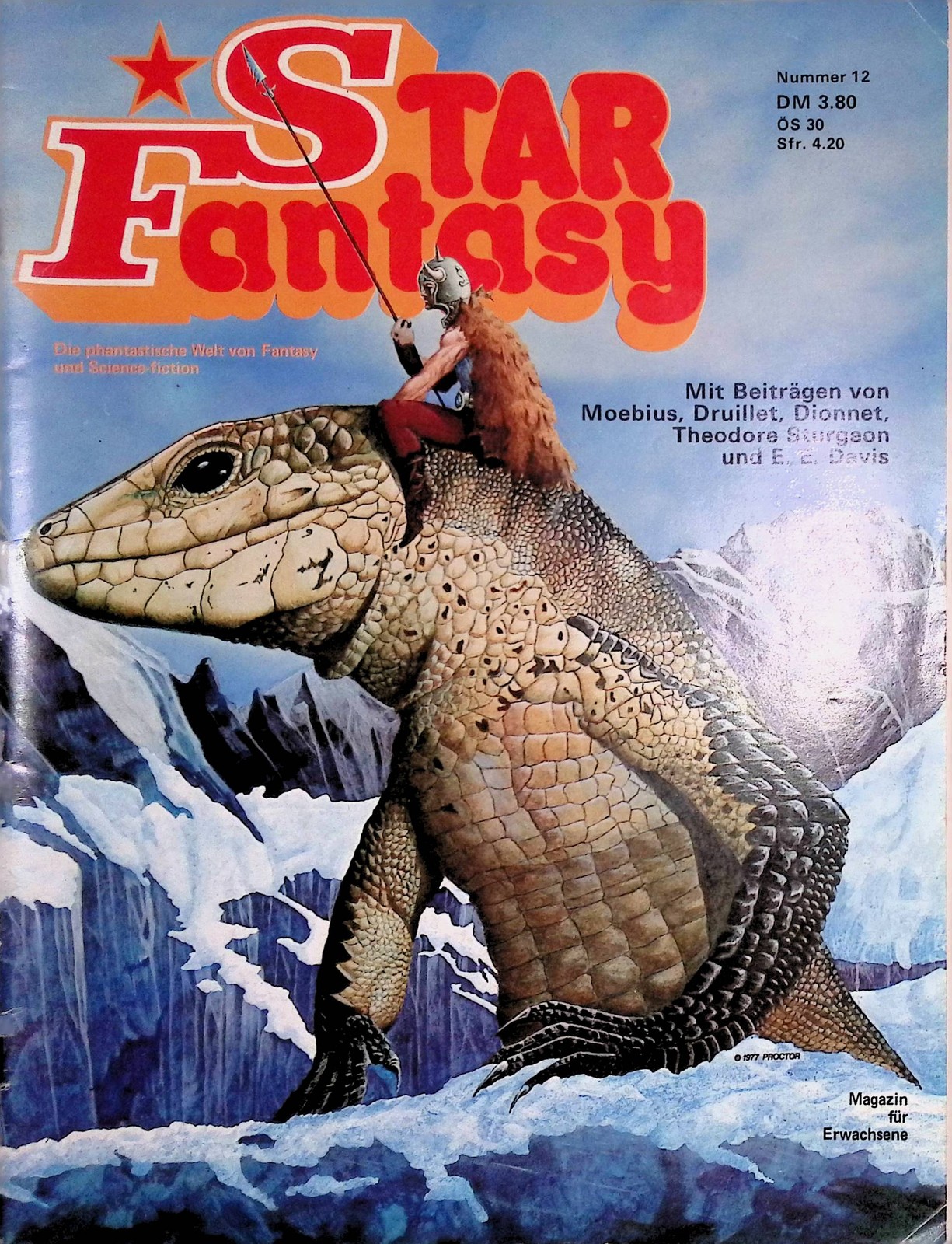 Star Fantasy n.12 - Rivista a fumetti Interman con Moebius e Druillet - B/B+/B