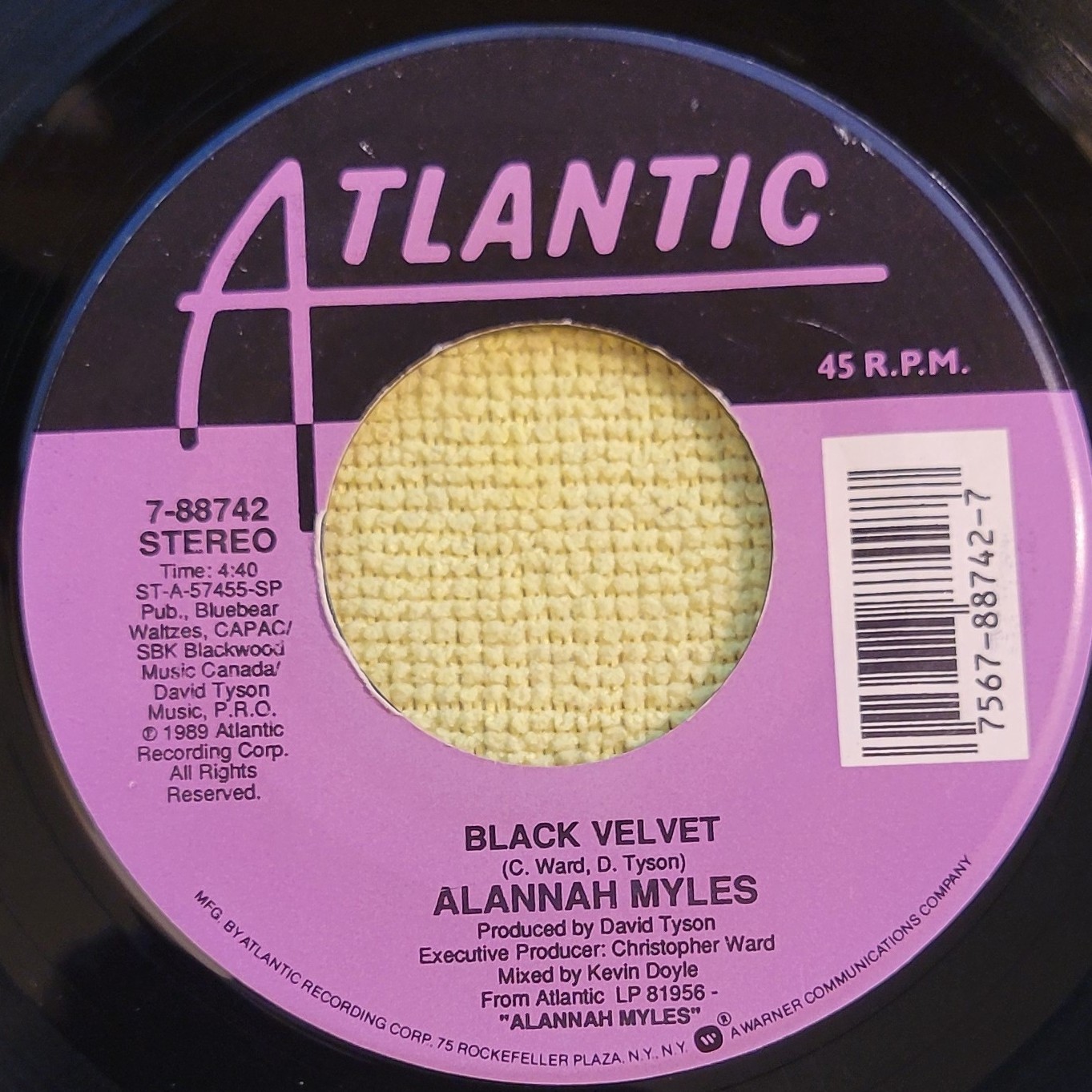 Alannah Myles "Black Velvet / If You Want To" VG+