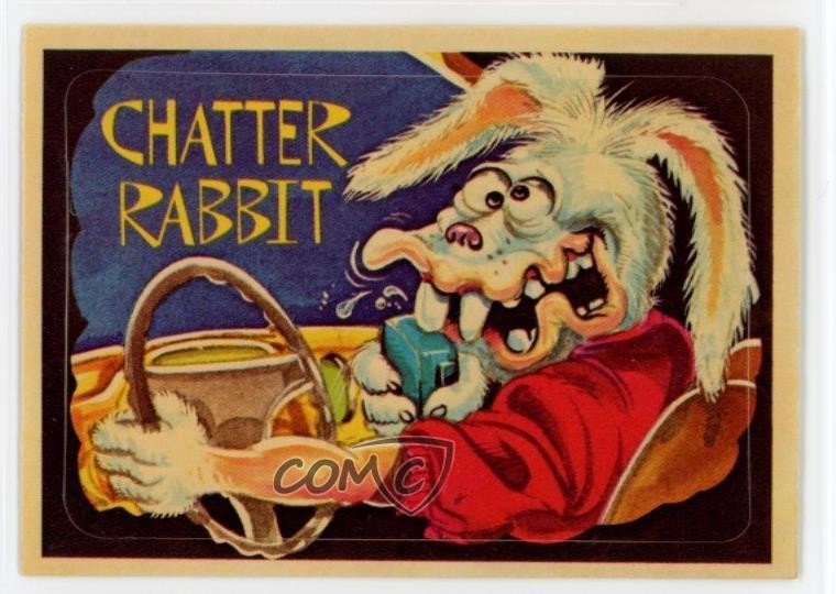 1978 Donruss Convoy Code CB Stickers Chatter Rabbit #33 1tr0