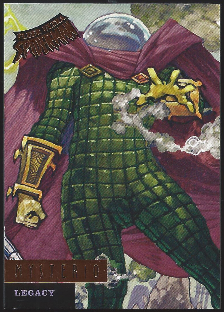 2017 Fleer Ultra Spider-Man "LEGACY" Inserto Scheda #L9...MYSTERIO