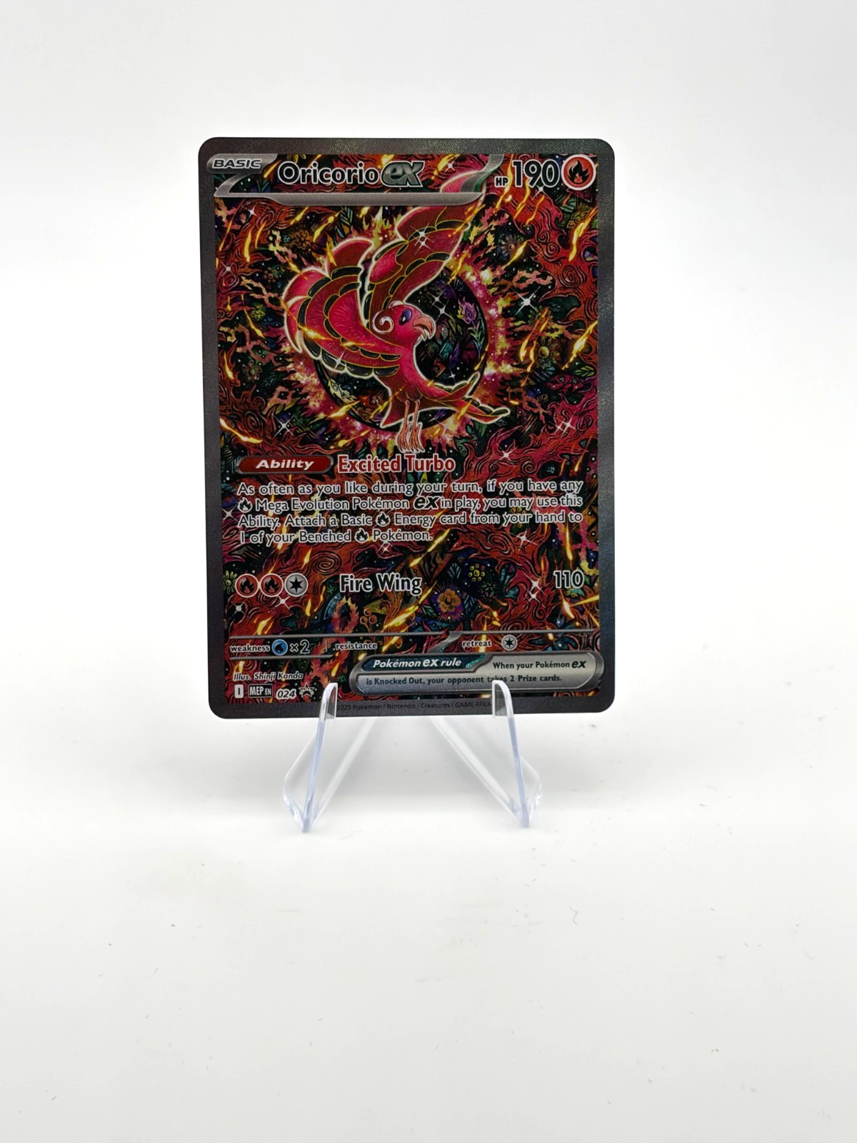Oricorio ex 024 Holo Promo MEP ME: Mega Evolution Promo 2025 Kanda NM