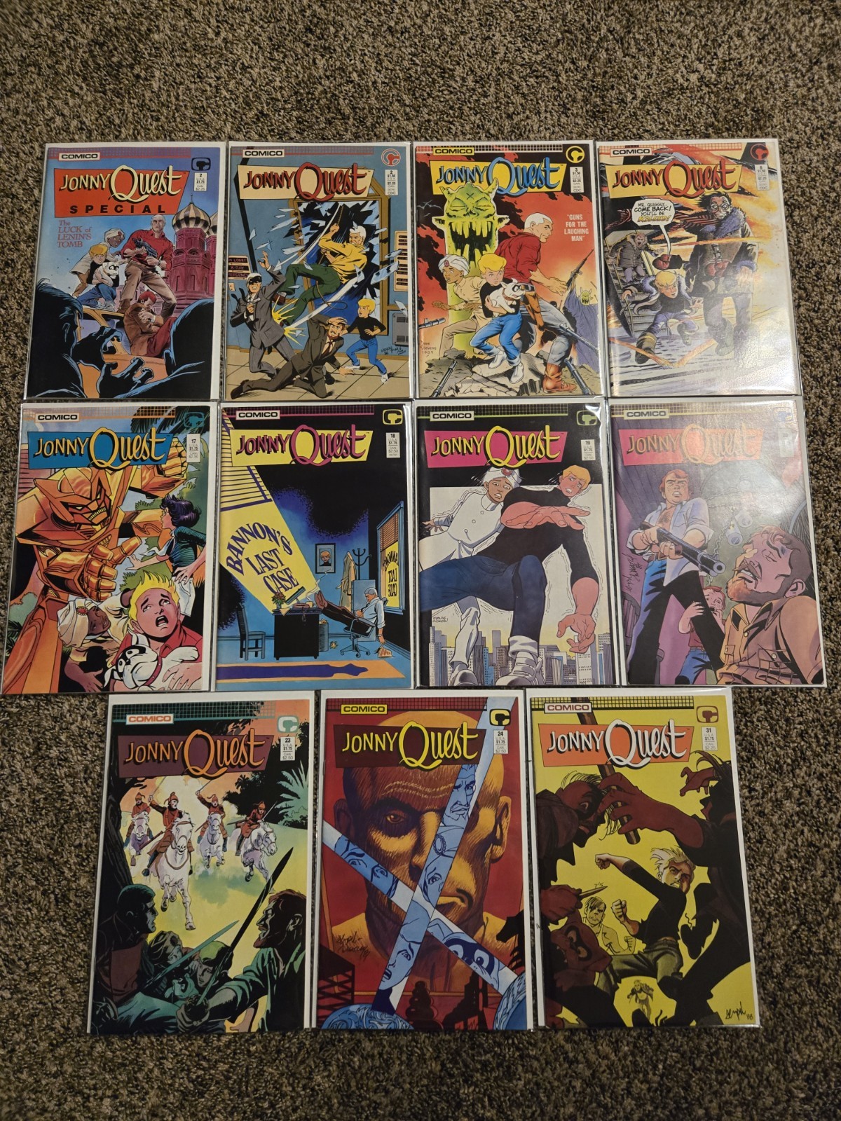 Comico anni 80 Jonny Quest #2-3, 6, 17-20, 23-24, 31 Special #2, lotto di 11