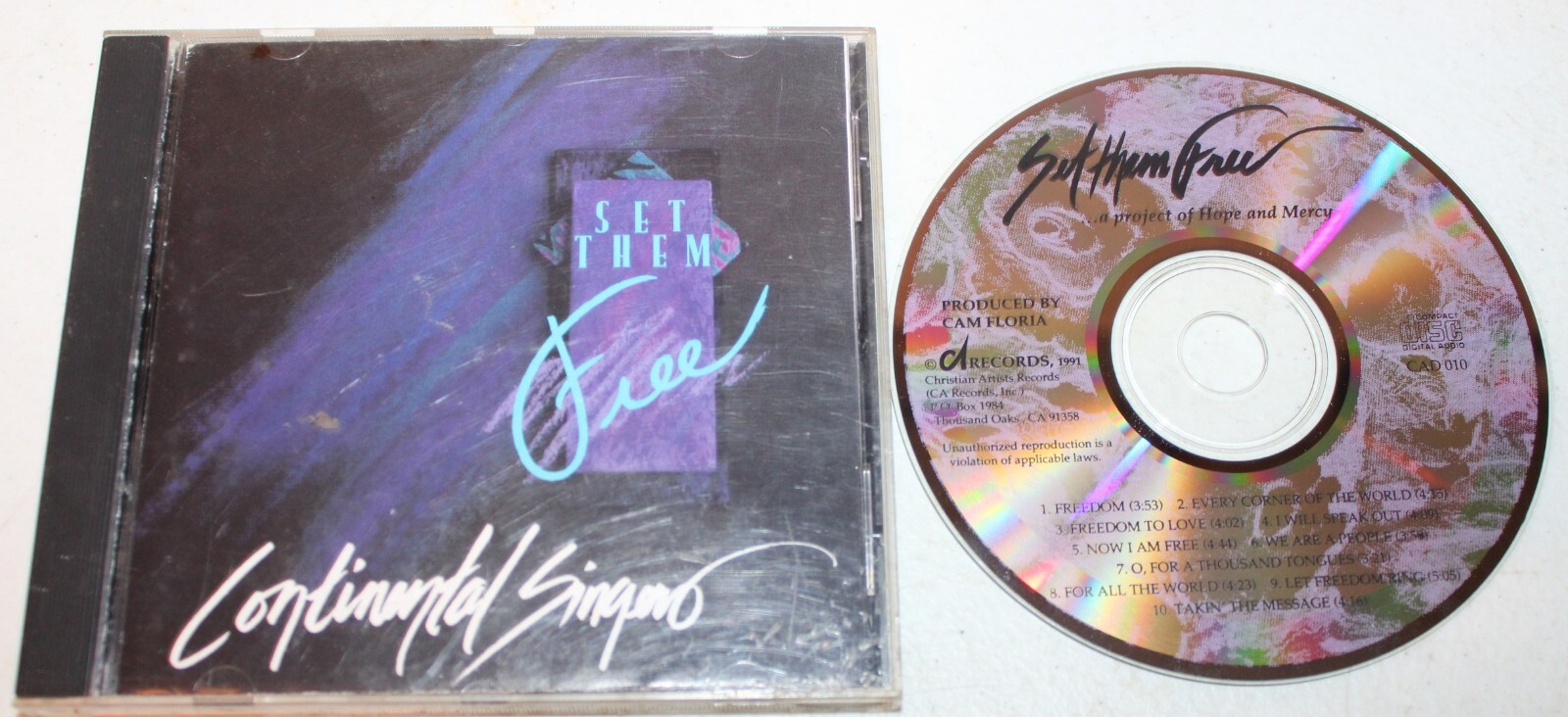Set Them Free by Continental Singers (CD, 1991) Vocal, Gospel, Funk Music