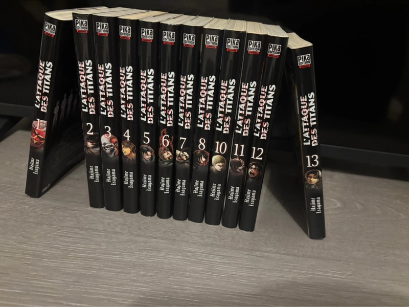 Manga l’attaque des titans tome 1 à 13 - édition pika