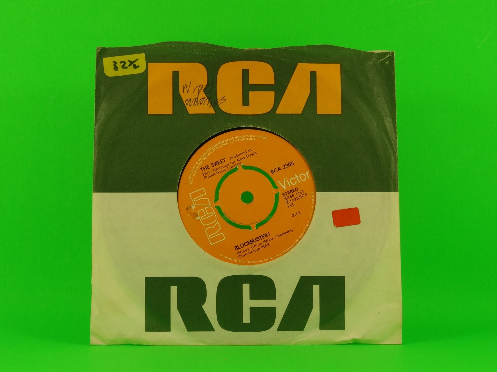 THE SWEET BLOCK BUSTER (2) (139) 2 Track 7" Single including Company Sleeve RCA