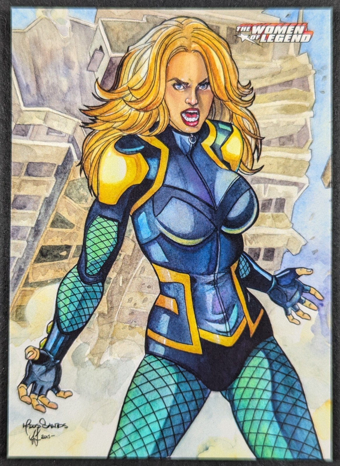 Carta Black Canary 2013 Cryptozoic DC Women of Legend #9 (NM)