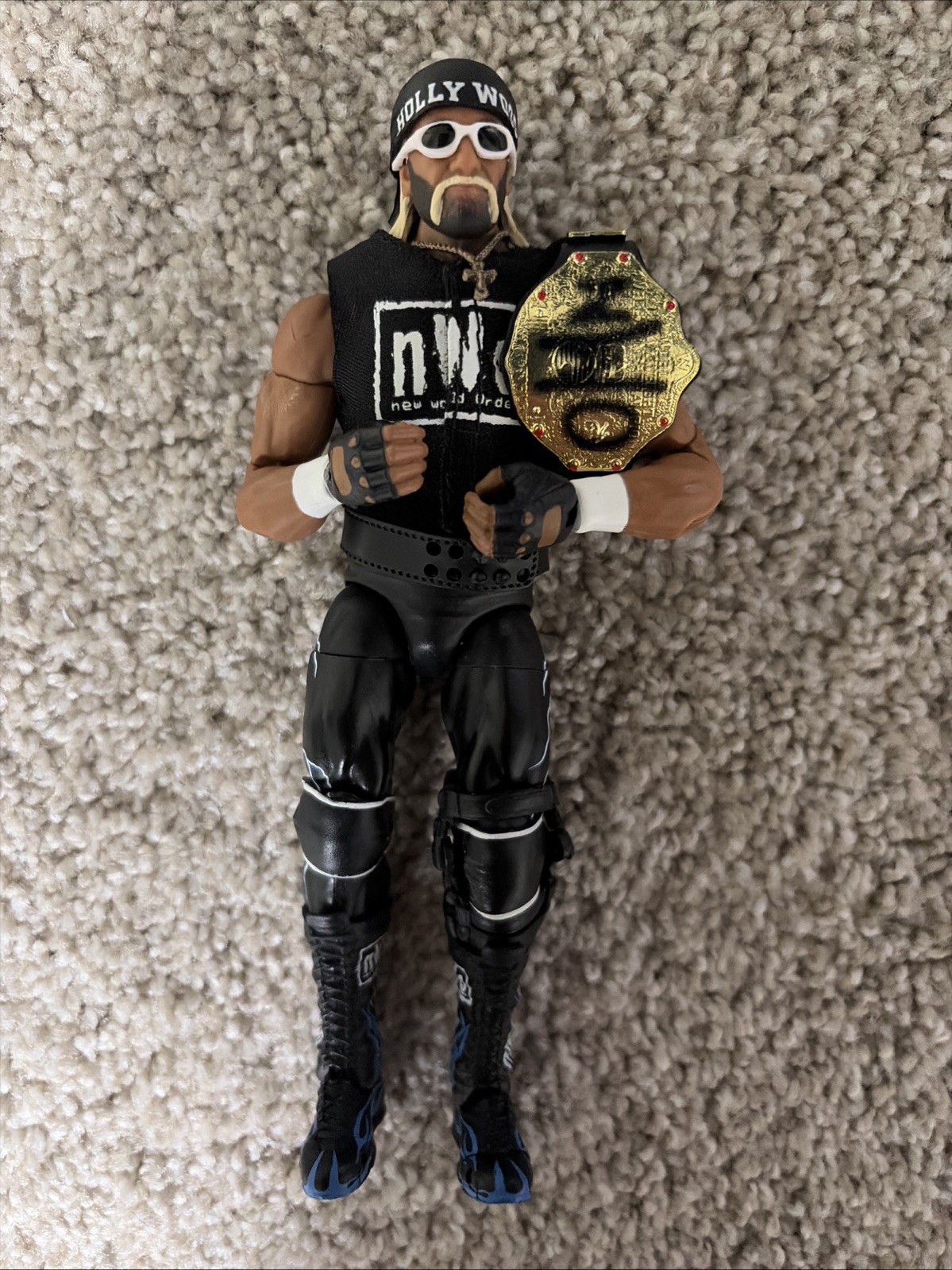 Hollywood Hulk Hogan nWo WWE Mattel Ultimate Edition Modellino Sciolto Personalizzato