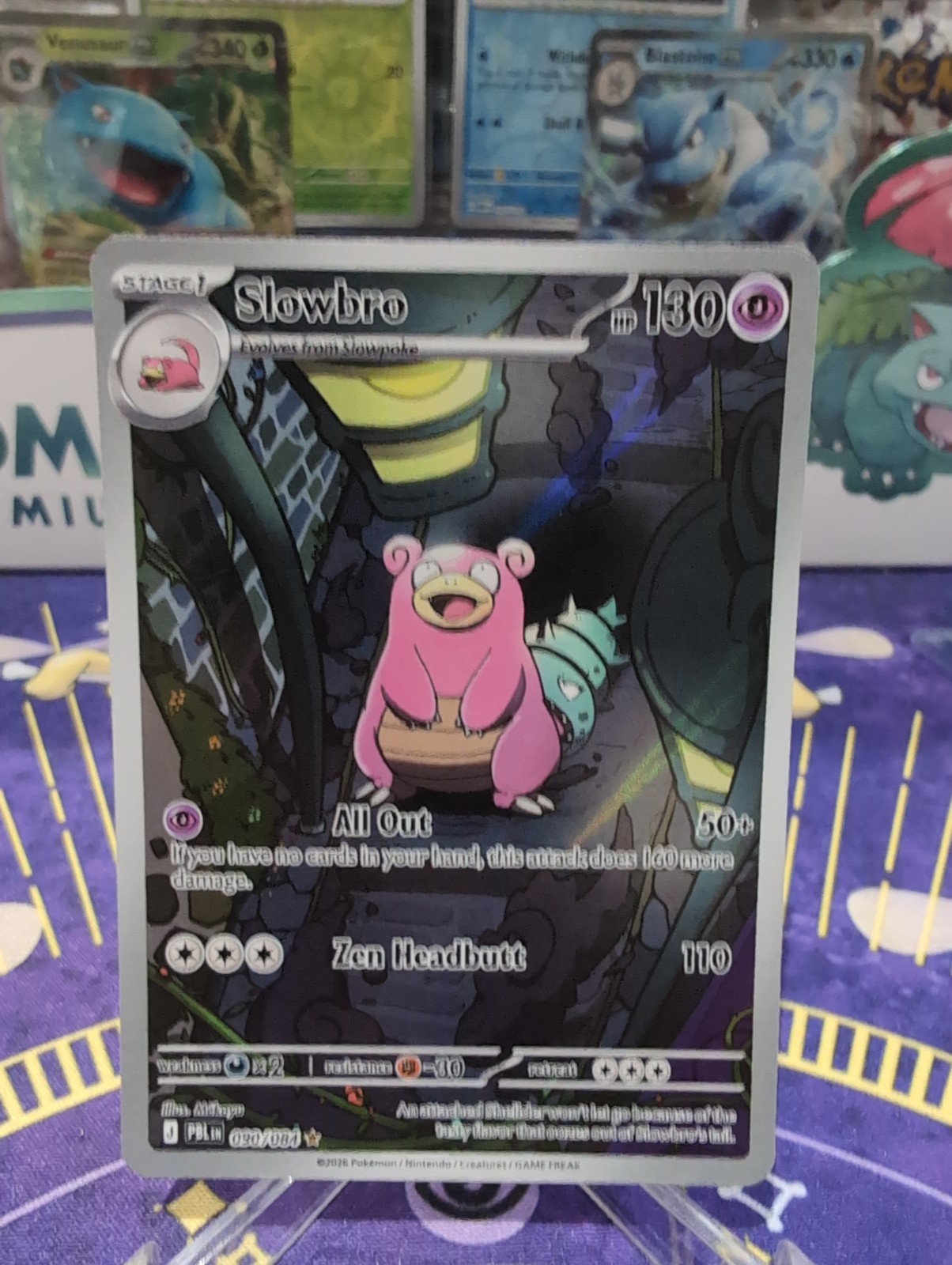Slowbro 090/084 Illustration Rare Pitch Black Pokemon Holo Near Mint
