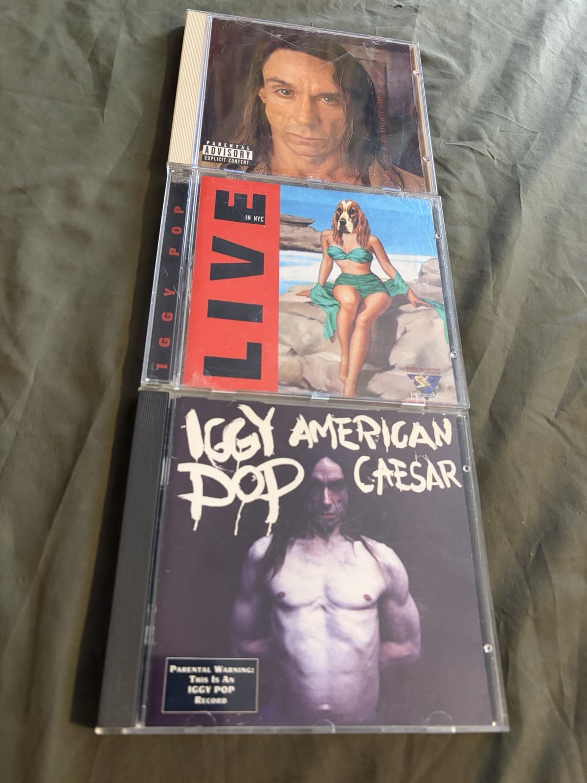 IGGY POP - American Caesar / LIVE In NYC / Avenue B [3CD LOT]