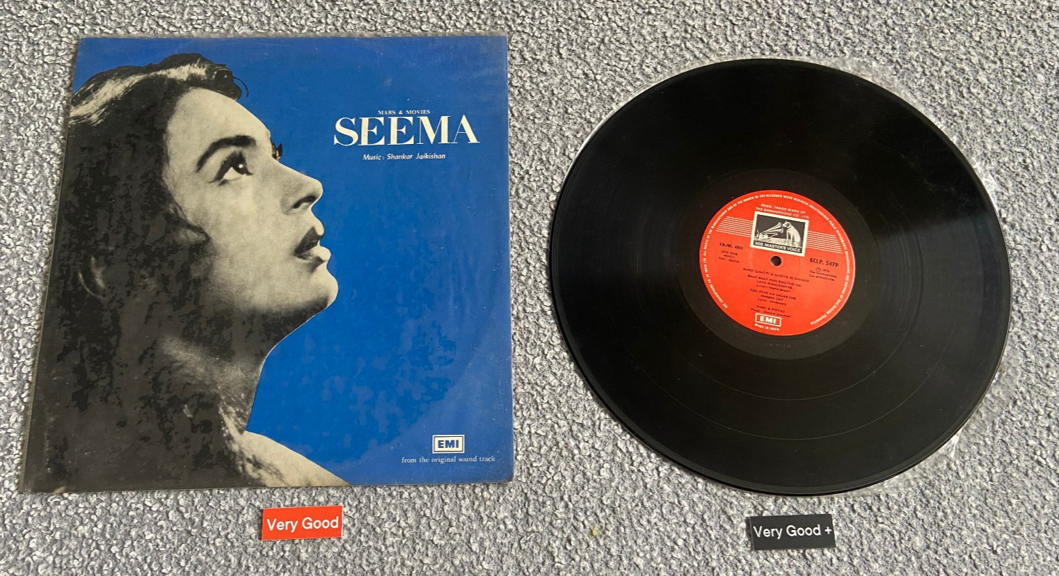Shankar Jaikishan – Seema - 12" Vinyl (India) - ECLP 5479 - VG/Very Good+