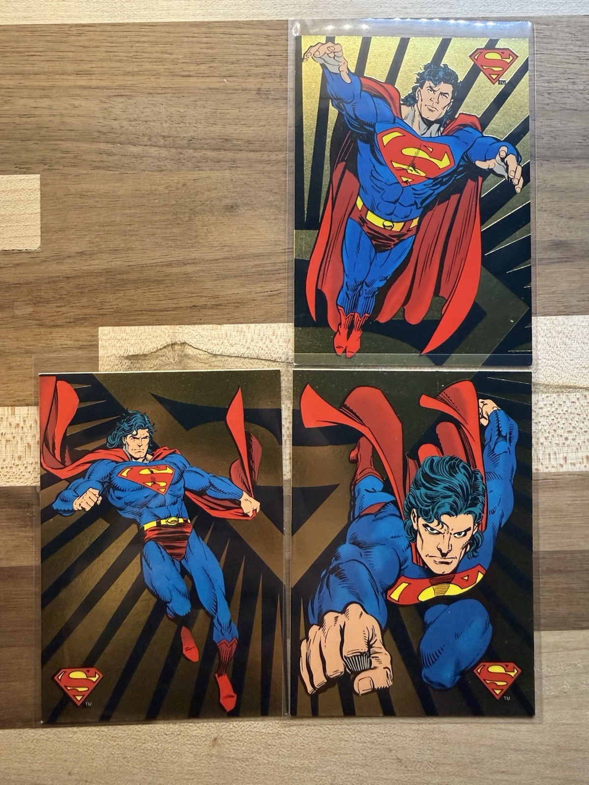Il ritorno di Superman Gold Foil SP2 SP3 SP4 1993 lotto di 3 SkyBox