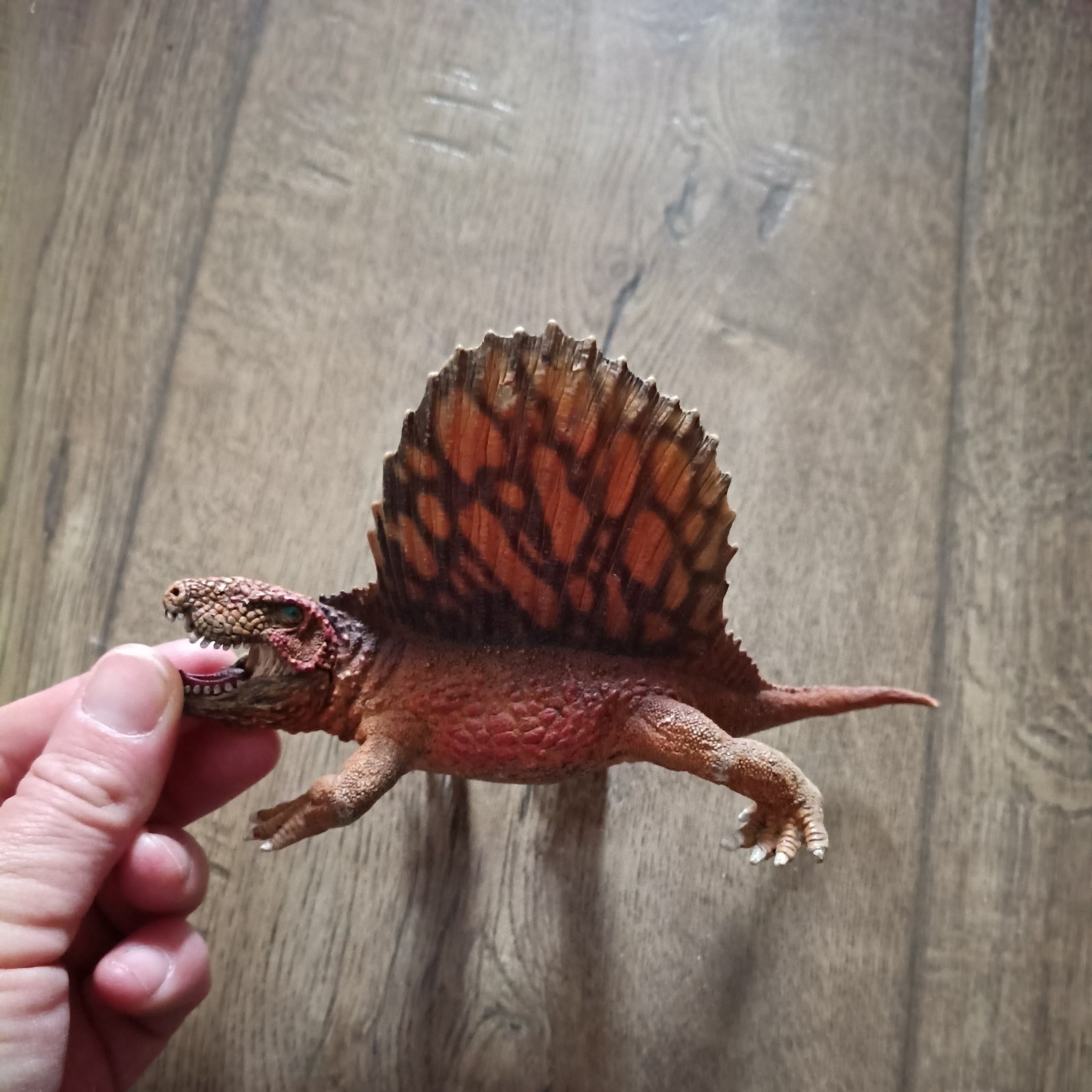 SCHLEICH 6" METRODON 14569 DINOSAURO FIGURA PREISTORICA ARANCIONE E MARRONE 2015