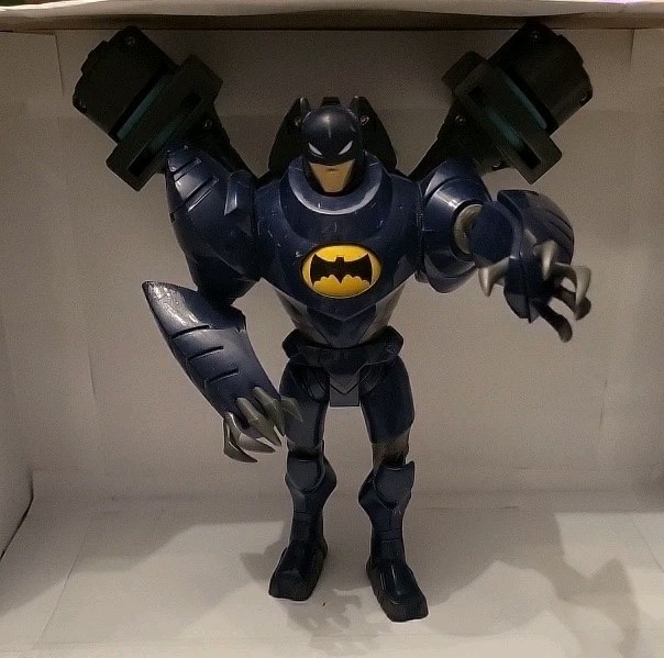 Mattel The Batman Shadow Tek 2006 "Robo Mega Armor" Twin Blasters Batman-usato
