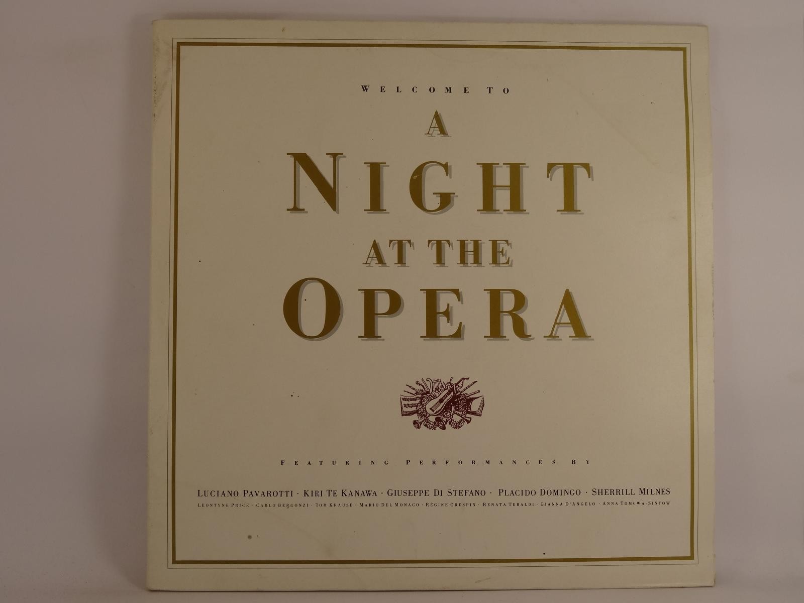 PAVAROTTI/KANAWA/DOMINGO NIGHT AT THE OPERA (2) (A) LP TELSTAR