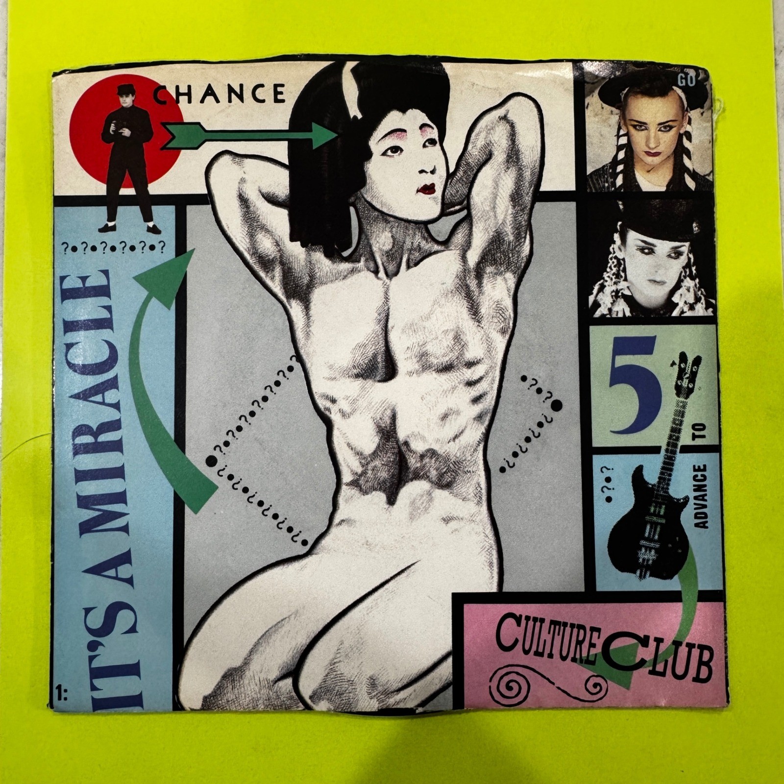 Culture Club It's A Miracle Love Twist 7" Vinyl 45 RPM Picture Sleeve 1984