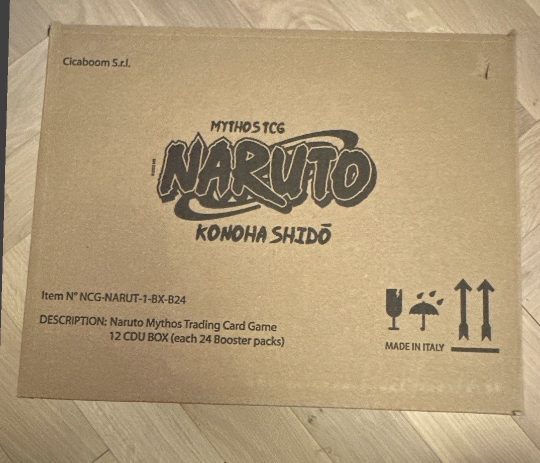 Naruto Mythos TCG Sealed Case 12 x Booster Boxes English Set 1 1st Edition 