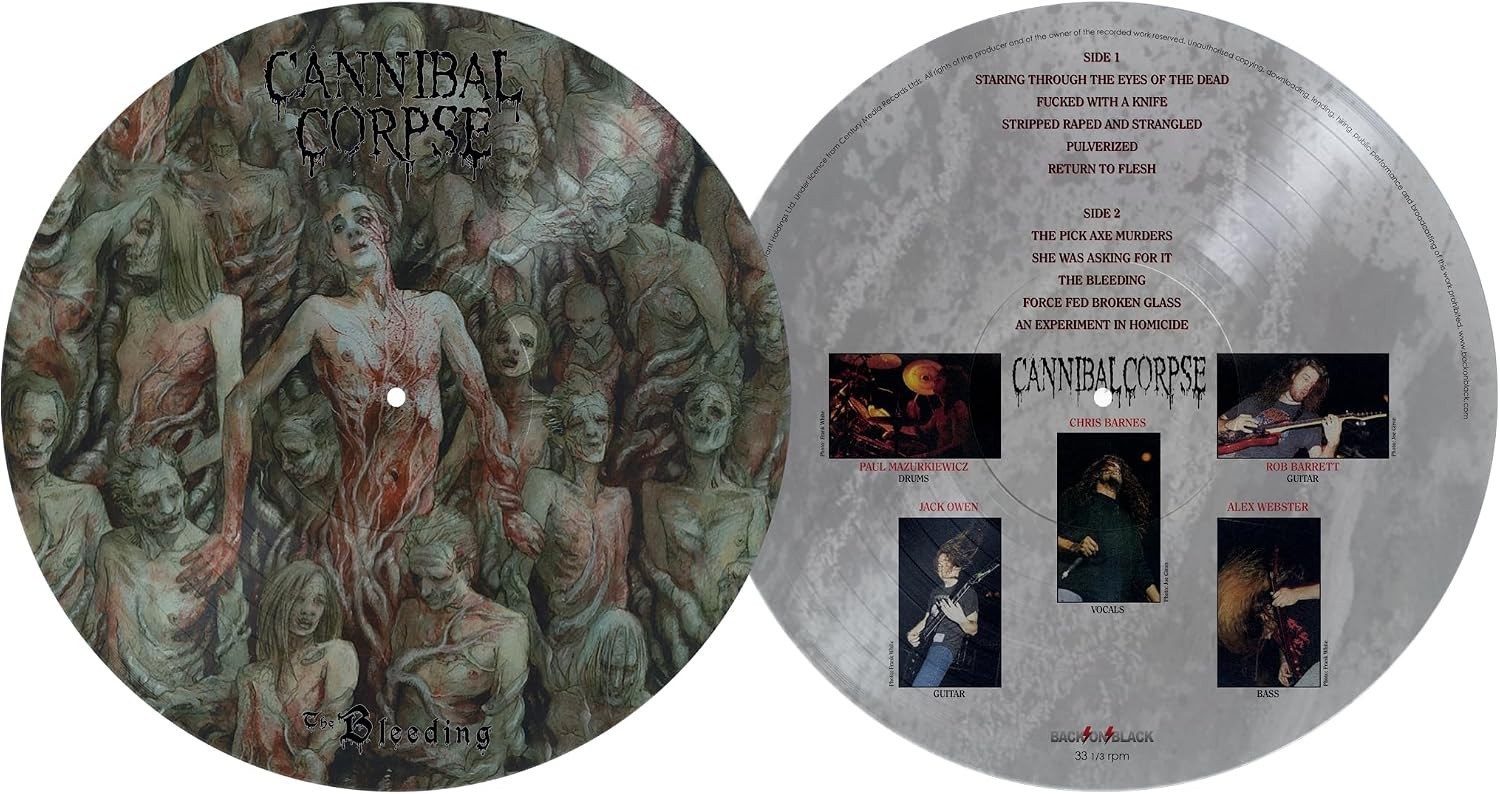 Cannibal  Corpse 'The Bleeding' Picture Disc Vinyl - NEW