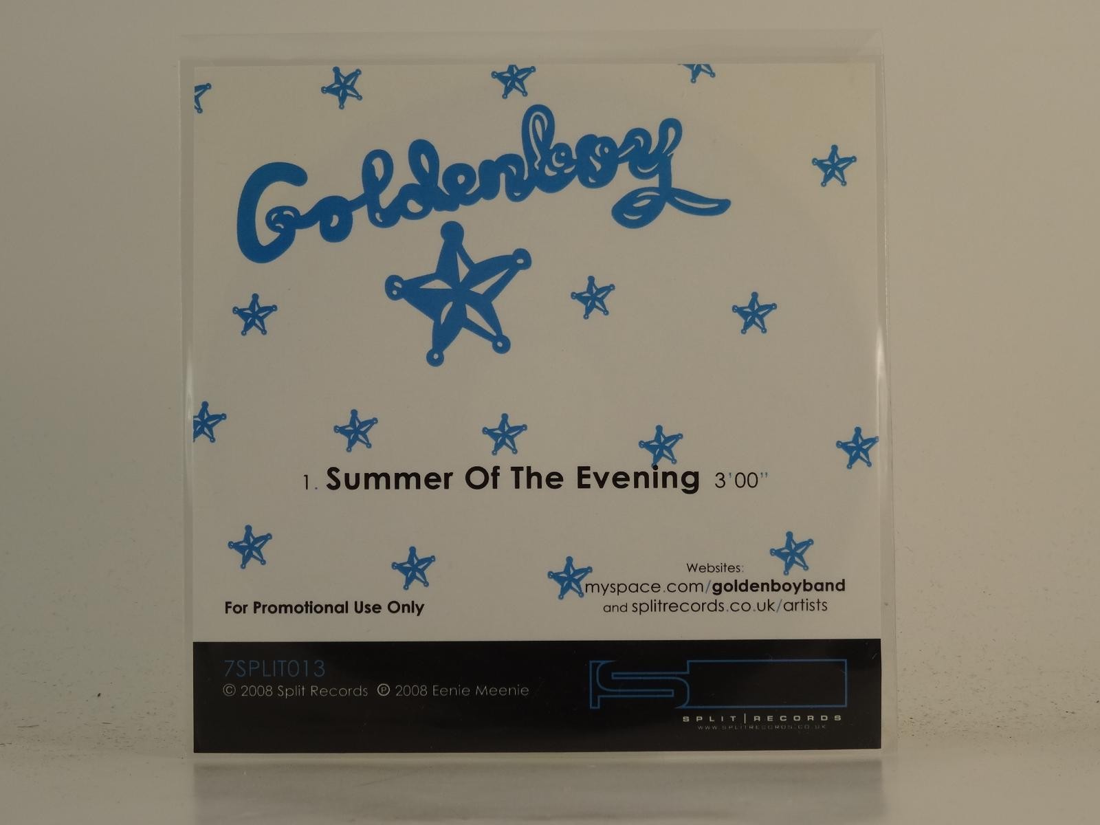 GOLDENBOY SUMMER OF THE EVENING (H1) 1 Track Promo CD Single including Picture S