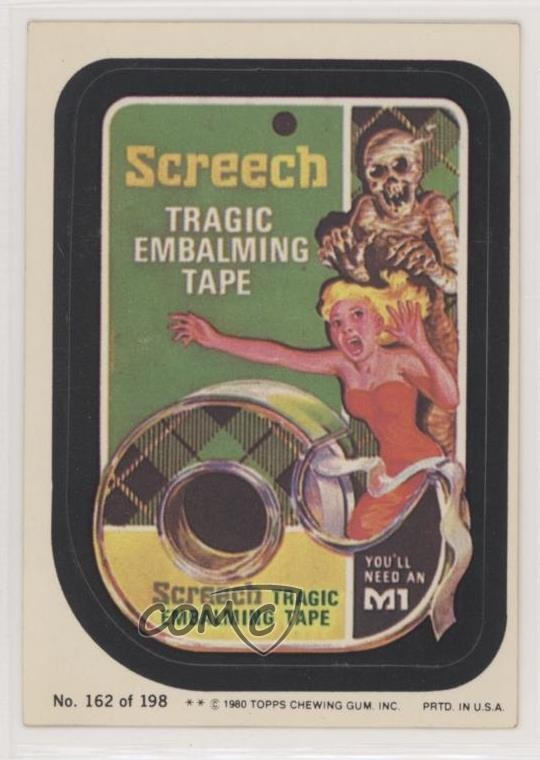 1980 Topps Wacky Packages Serie 3 Screech #162 0c37