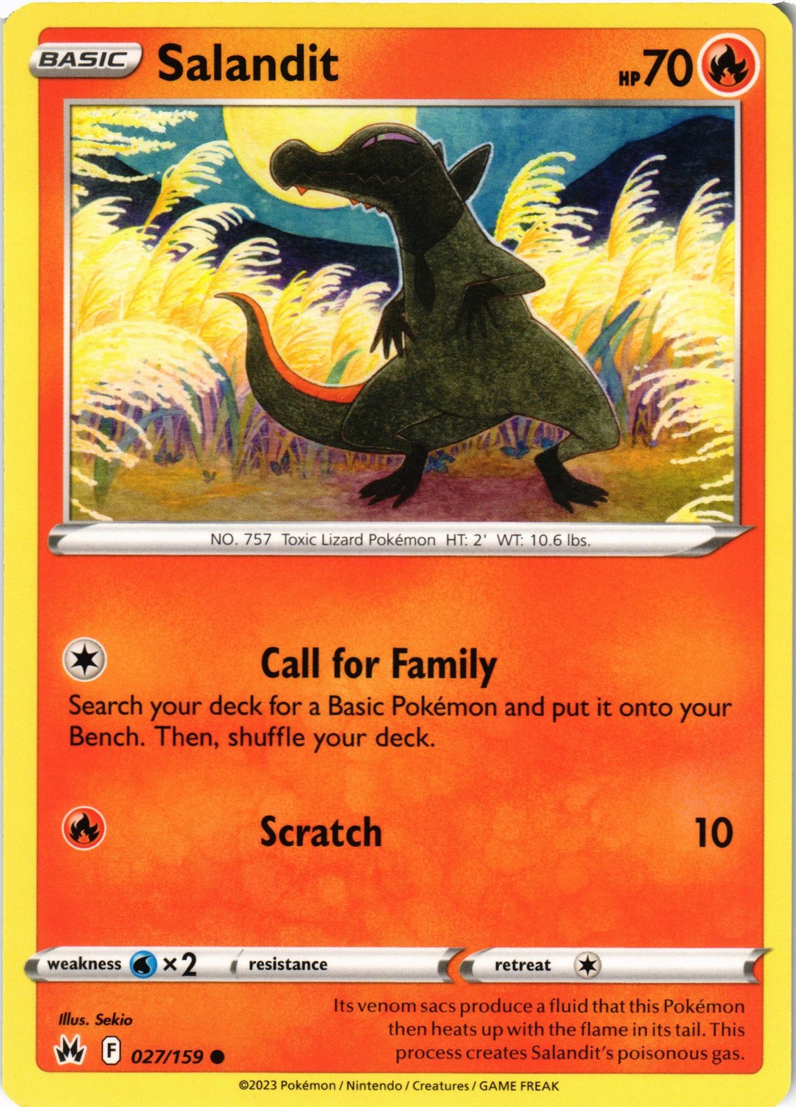 Pokémon SWSH: Corona Zenith #027/159 Salandit