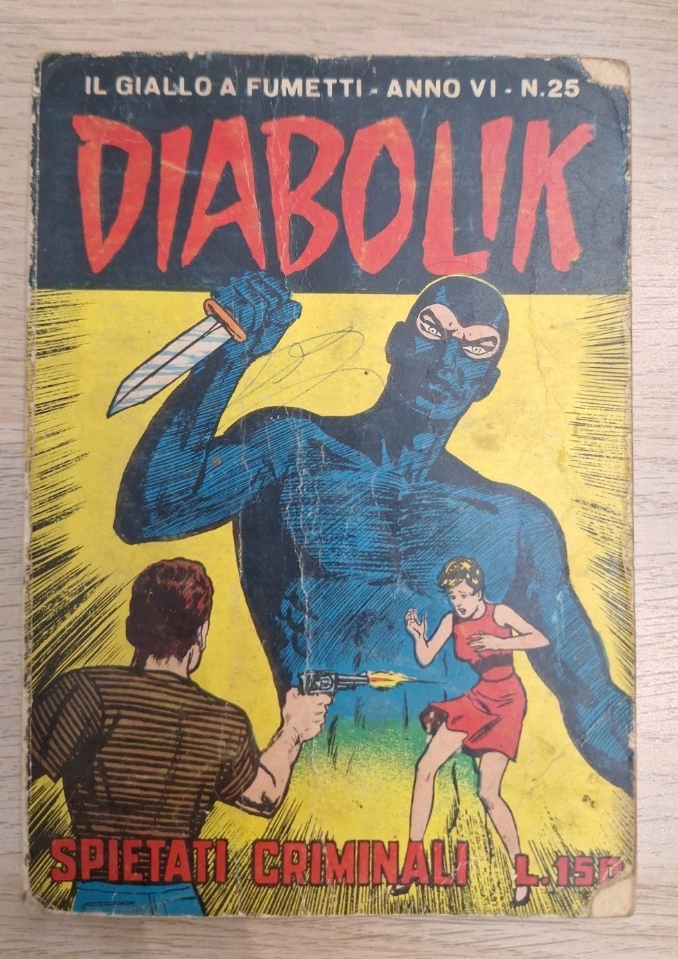DIABOLIK ANNO VI-6°, N. 25 ORIGINALE 1967