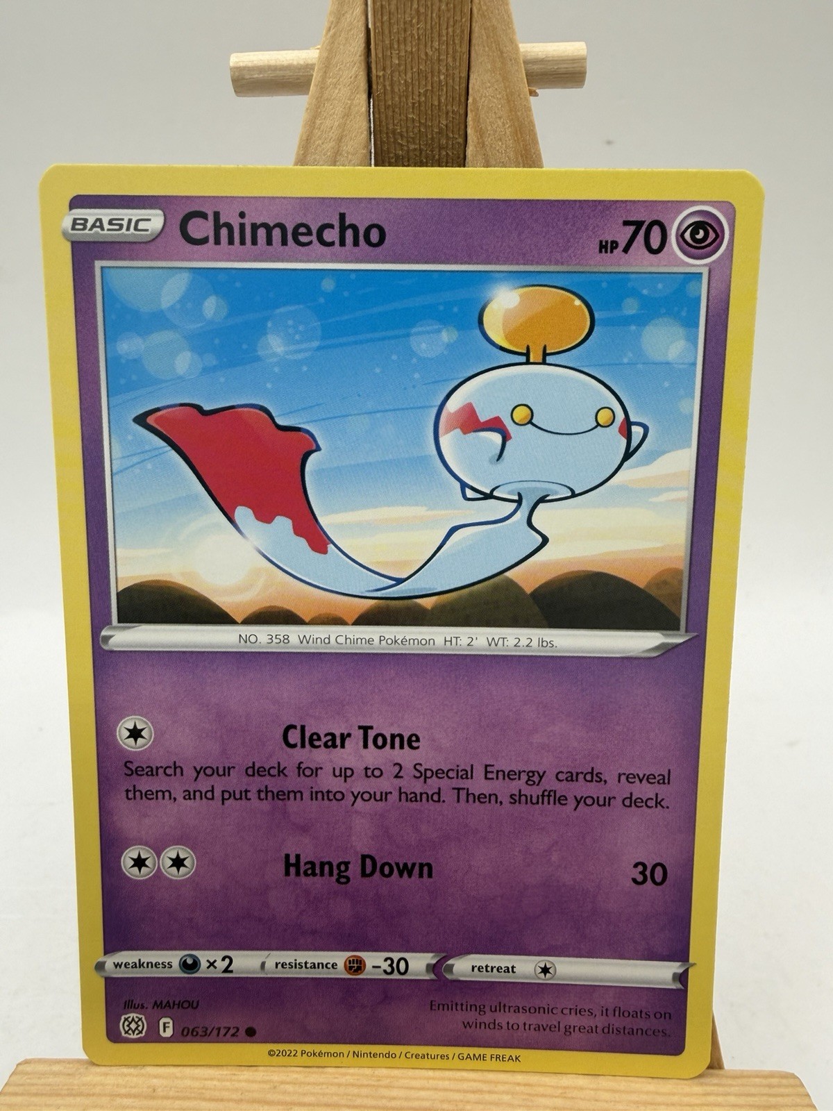 Chimecho 063/172 Common - BRILLIANT STARS Pokemon Card NM