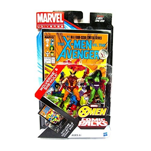 Marvel Universe Wolverine & She-Hulk Esclusivo Pacchetto Fumetti Include C da Collezione