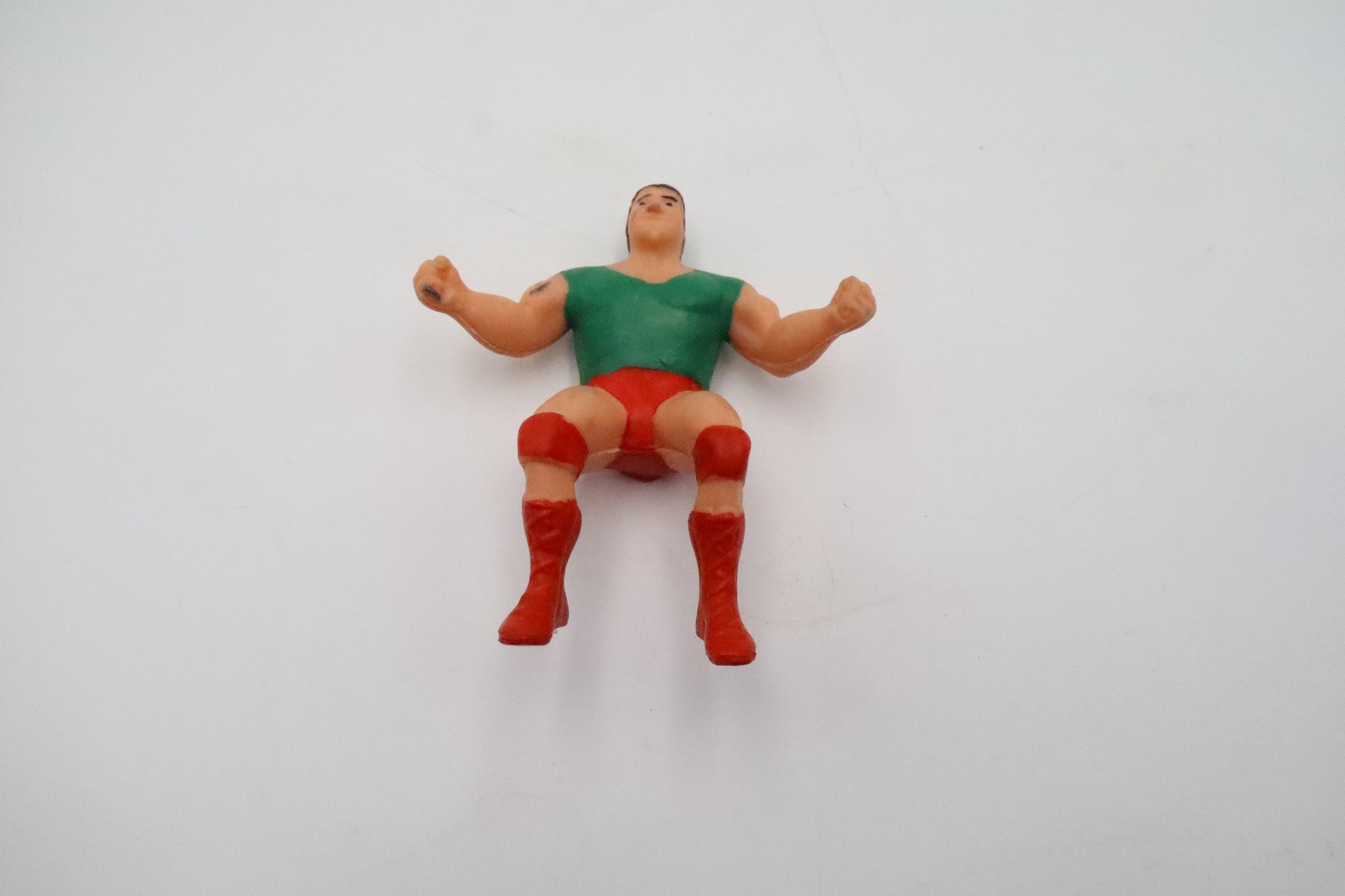 Vintage 1985 LJN WWF Rowdy Roddy Piper Thumb Wrestler Rubber Figure WWE Loose