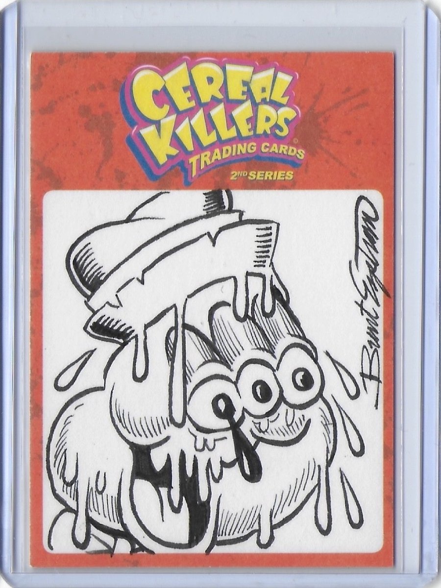 Wax Eye Cereal Killers Brent Engstrom Brew Berry Original Sketch Card boo simko