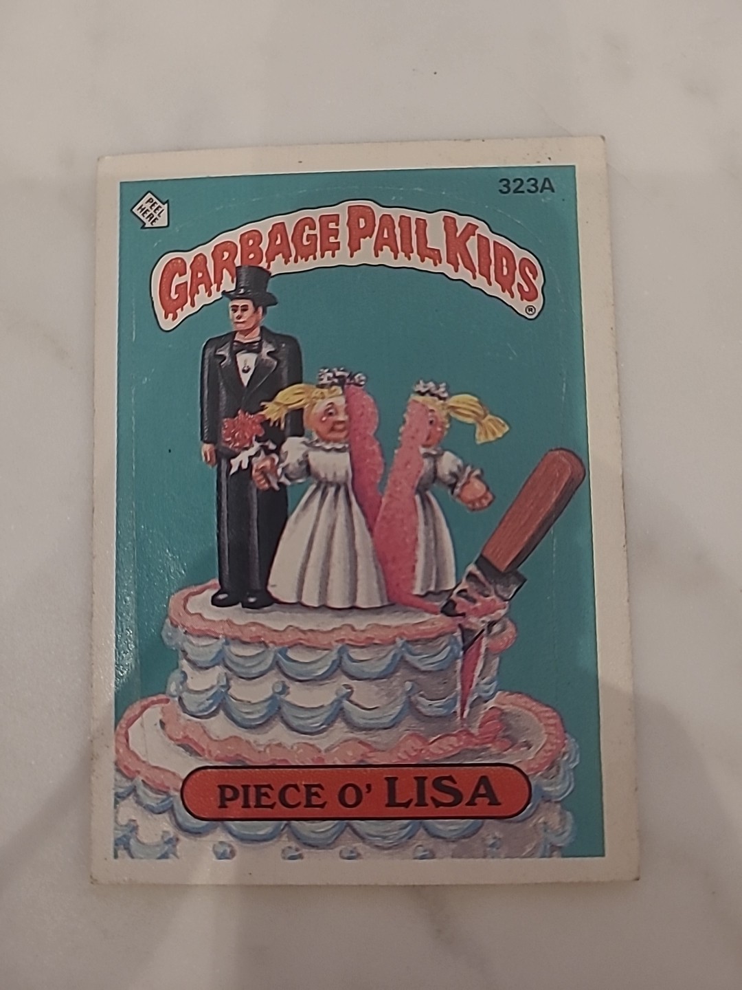 VINTAGE 1987 Originale Spazzatura Secchio Bambini Carta PEZZO O' LISA #323A Carta GPK