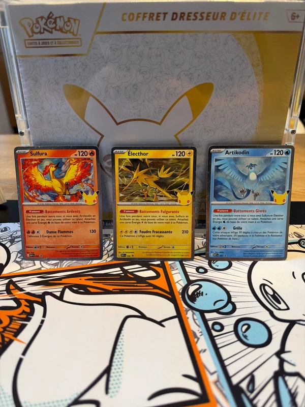Lot de carte promo des 30ans coffret poster