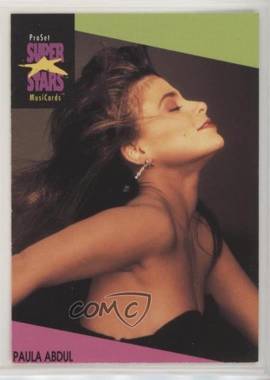 1991-92 Pro Set Super Stars MusiCards Paula Abdul #26 08ro