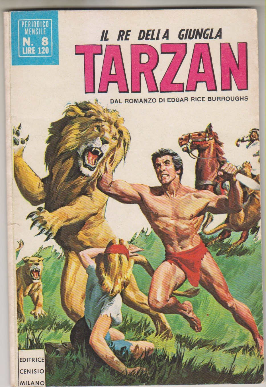 TARZAN N. 8 ed. Cenisio Novembre 1968 